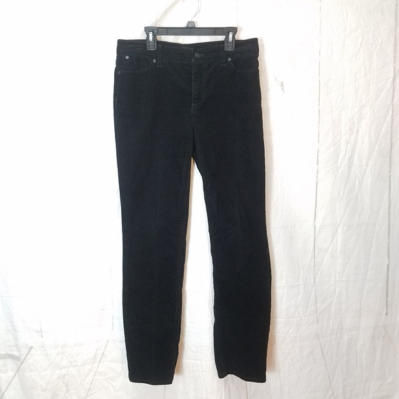 Talbots flawless five pocket straight black corduroy pants - Picture 3 of 9